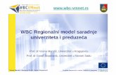 WBC Regionalni model saradnje univerziteta i preduze ća