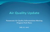 Paramount Air Quality Subcommittee Meeting Progress Park ...