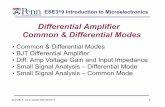 Differential Amplifier Common & Differential Modes