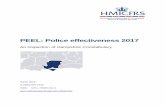 PEEL: Police effectiveness 2017 - Justice Inspectorates