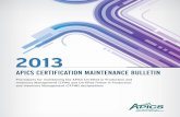 CPIM Maintenance Bulletin - ascms.com