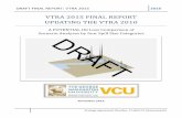 VTRA 2015 FINAL REPORT UPDATING THE VTRA 2010
