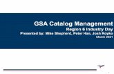 GSA Catalog Management