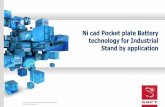 Ni cad Pocket plate Battery technology for Industrial ...