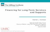 Financing for Long-Term Services and Supports