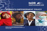 WOMEN’S EMPOWERMENT POLICY - isdb.org