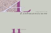 Archivum Lithuanicum 11 - lki.lt