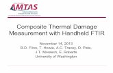 Composite Thermal Damage Measurement with Handheld FTIR
