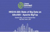 HKG18-220: State of Big Data on AArch64 - Apache BigTop