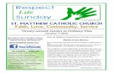ST. MATTHEW CATHOLIC CHURCH Faith, Love, Community, …