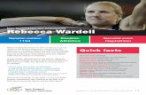 New Zealand Olympic Ambassador Rebecca Wardell