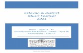 Estevan & District Music Festival 2021 - SMFA