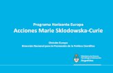 Programa Horizonte Europa Acciones Marie Sklodowska-Curie