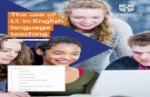 The use of L1 in English language teaching