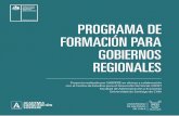 PROGRAMA DE FORMACIÓN PARA GOBIERNOS REGIONALES