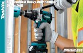 18V Brushless Heavy Duty Hammer Driver Drill