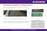 Developing Traceability for Produce Growers