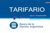 TARIFAS Y COMISIONES VIGENTES - Banco de la Nación …