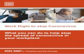 Work Right stop coronavirus