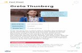 Greta Thunberg Fact Sheet - Reading Sheet