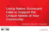 Using Native Scorecard - Prosperity Now