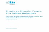 Charte de Chantier Propre et à Faibles Nuisances