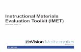 Instructional Materials Evaluation Toolkit (IMET)