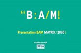 Presentation BAM MATRIX 2020 - Marketing