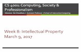 CS 4001: Computing, Society & Professionalism