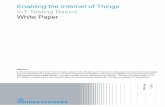 Enabling the Internet of Things IoT Testing Basics White Paper