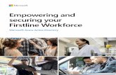 Empowering and securing your Firstline Workforce