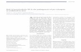 Role of peroxiredoxin III in the pathogenesis of pre ...