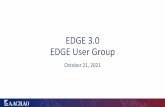 EDGE 3.0 EDGE User Group