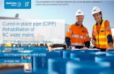 Cured-in-place pipe (CIPP) Rehabilitation of AC water mains