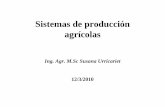 Sistemas de producción agrícolas