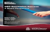 CEO Succession Success - University of South Carolina