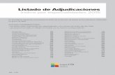 Listado de Adjudicaciones indice por especialidades 2015