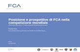 Posizione e prospettive di FCA nella competizione mondiale