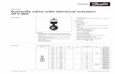 Data sheet Butterfly valve with electrical actuator VFY-WA