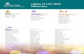 Lights of Life 2020 Honorees - Northern Light Health