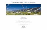 City of Golden PV Evaluation