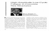 High-Amplitude Low-Cycle Fatigue in Concrete Sea Structures