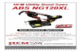 HEM Flyer UtilitySaw ABS NG120XL - Redline Stands