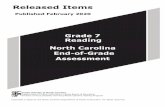Grade 7 Reading North Carolina End-of-Grade Assessment