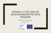 Interreg V-A Pietų Baltijos bendradarbiavimo per sieną ...