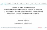 Effect of fuel components on abnormal combustion of the SI ...