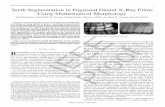 Teeth Segmentation in Digitized Dental X-Ray Films Using ...