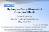 Hydrogen Embrittlement of Structural Steels