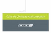 Code de Conduite Anticorruption - ACTIA