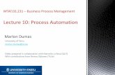 Lecture 10: Process Automation